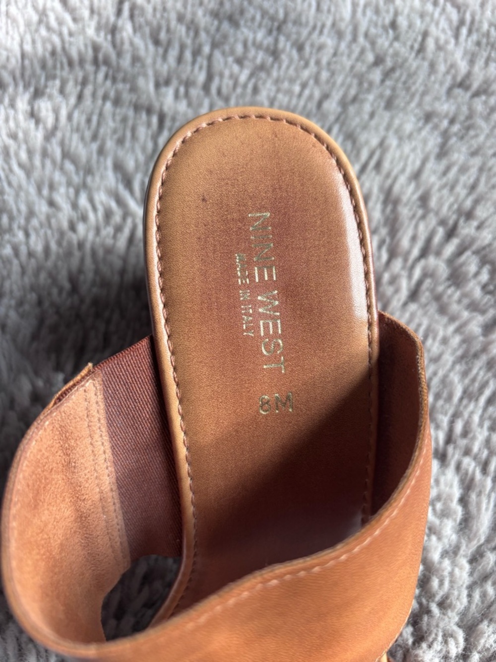 Nine West CitiGirl made in Italy Block heel Sandal size 8 - Picture 5 of 7